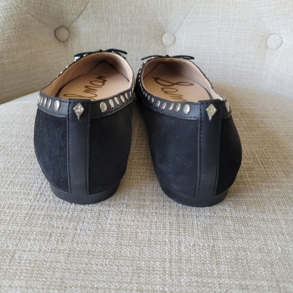 Sam Edelman Black Flats with Bow Detail - Picture 5 of 10